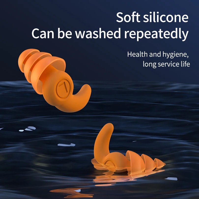 Silicone Hearing Protection Sound Blocking Earplugs Noise Cancelling Earplugs for Sleeping, Work, Study, Snoring, Concert