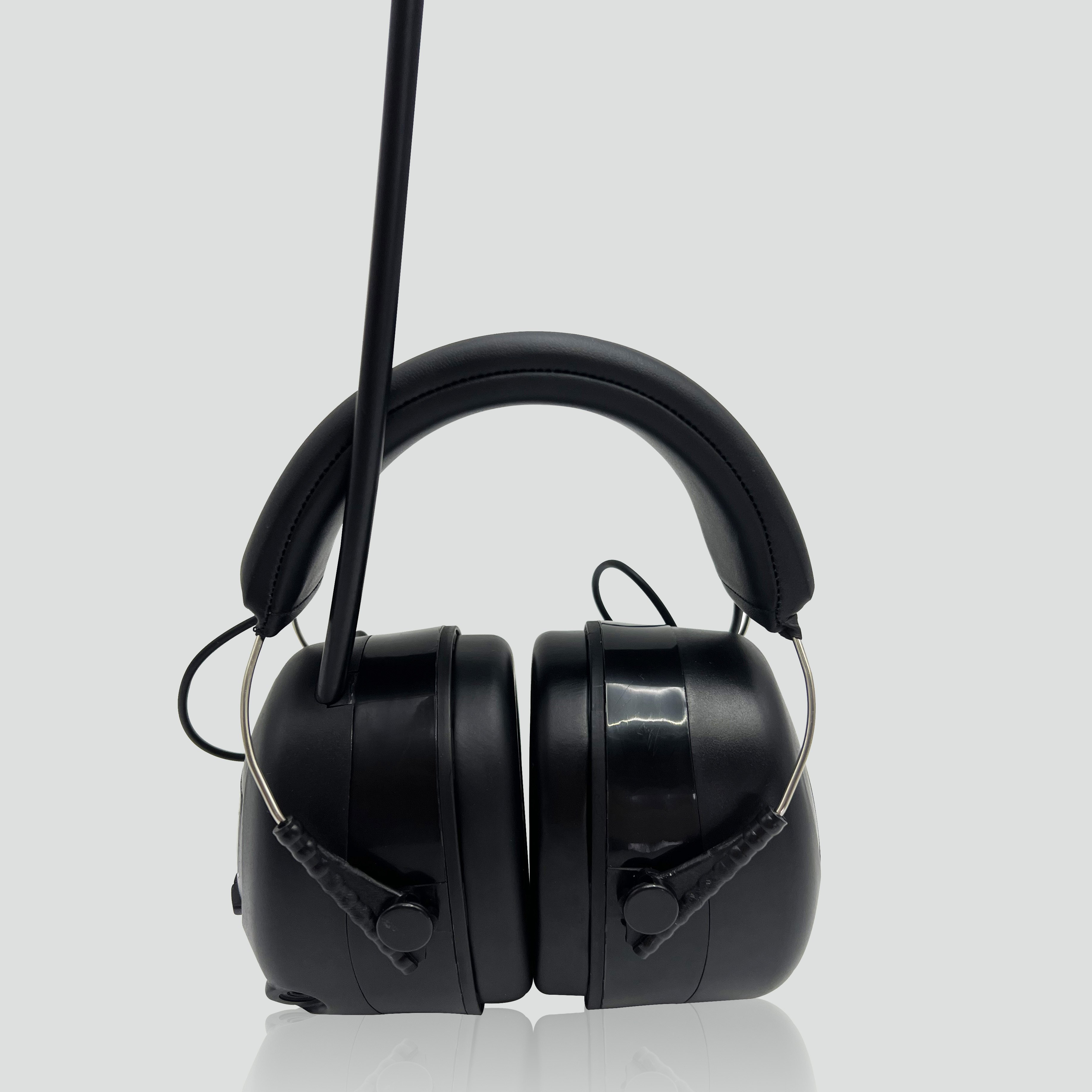 Olyga Noise Reduction Ear Muff FM Hearing Protection Earmuffs radio AM/FM with External microphone safely earmuff