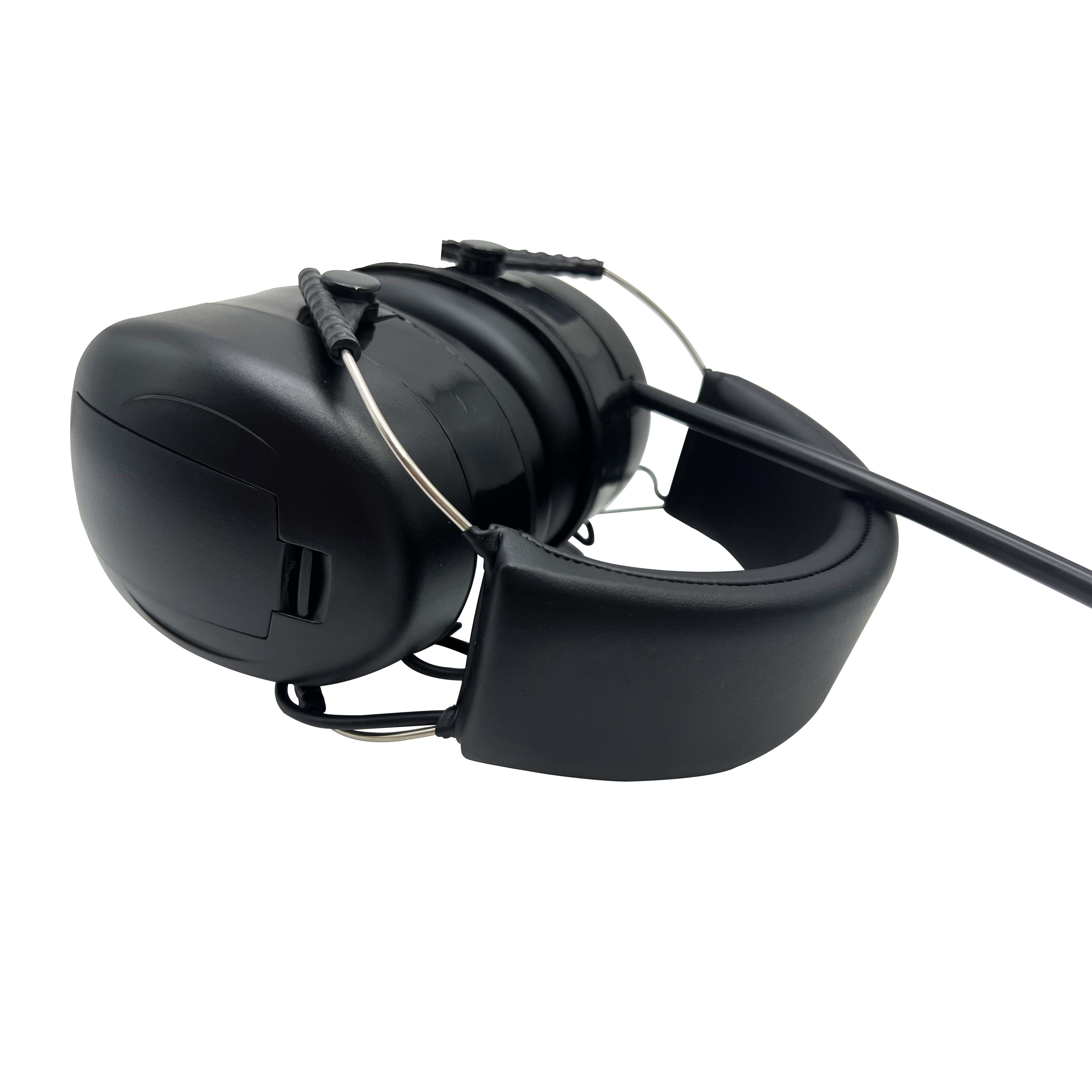 Olyga Noise Reduction Ear Muff FM Hearing Protection Earmuffs radio AM/FM with External microphone safely earmuff