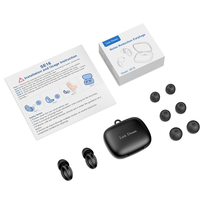 Wholesale Black 24dB Silicone Earplugs Noise Reduction Ear Plugs for Airlines Sleeping Noise Sensitivity Hearing Protection