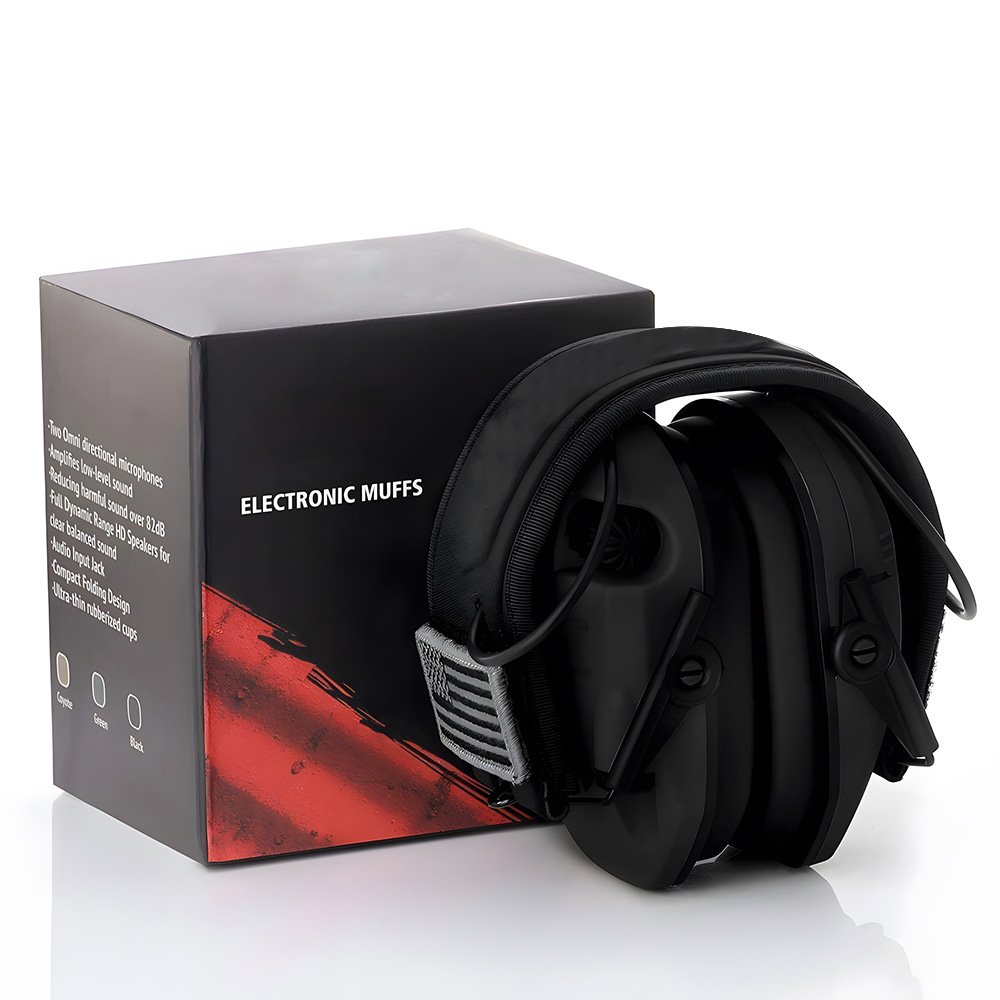 Wejump ABS Hunting Ear Protection Impact Sport Sound Amplification Electronic Earmuff Tactical Headphone
