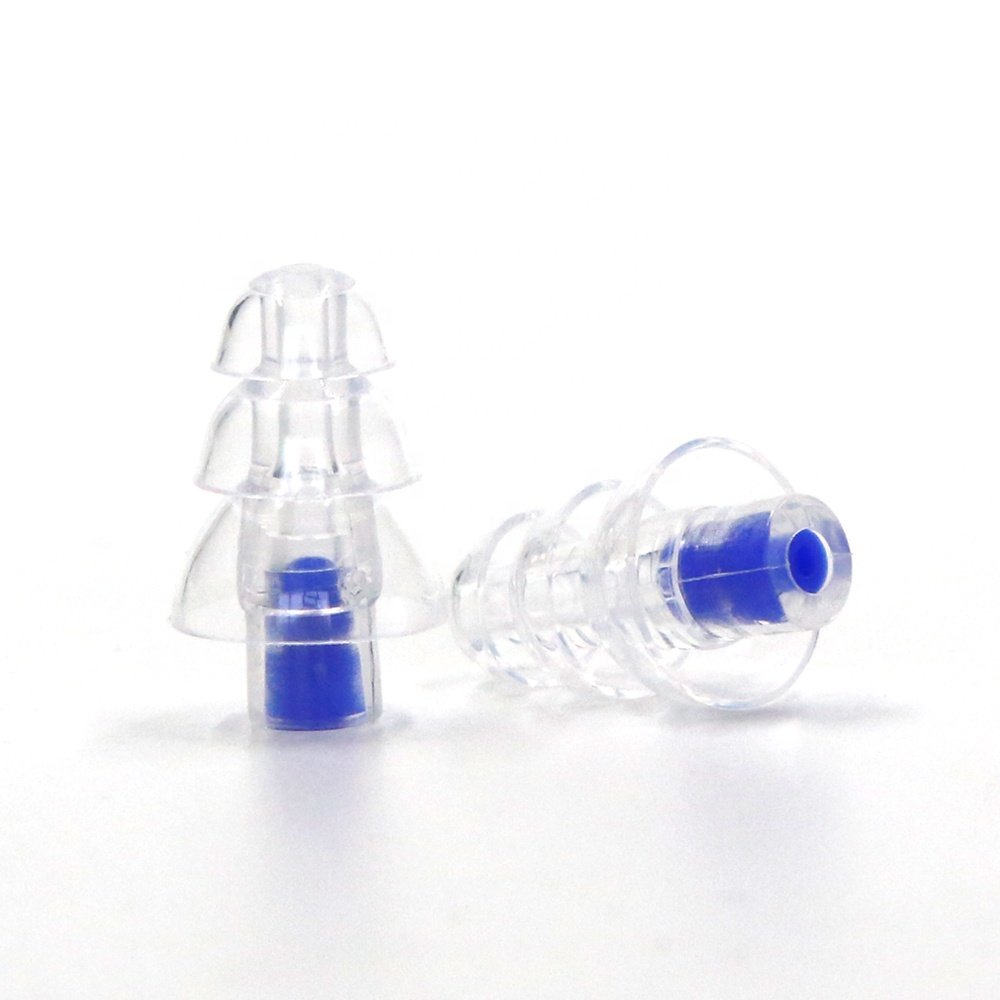 High Fidelity Earplugs with Blue Filters Reusable Noise Reduction Hearing Protection Ear Plugs with Carrying Case for Concerts