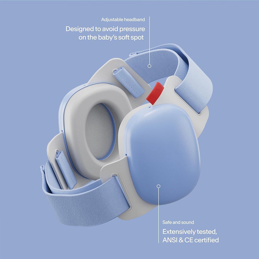 Extensively Tested ANSI CE Certified Ears Safe Sound Proof Noise Reduction Adjustable Hearing Protection Baby Earmuffs