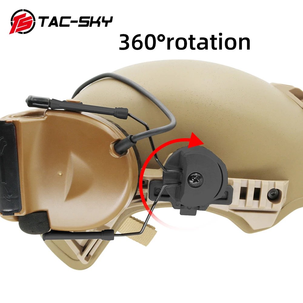 TAC-SKY TACTICAL HELMET WENDY 3.0 RAIL ADAPTER HEADPHONE ACCESSORIES COMPATIBLE WITH COMTAC II III V XPI HEADSETS FOR SHOOTING