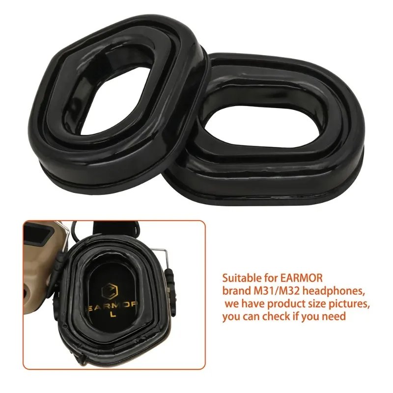 Tactical Electronic Earmuffs Silicone Gel Ear Pads for EARMOR M31/m32 Headset gel ear pads Tactical Accessories
