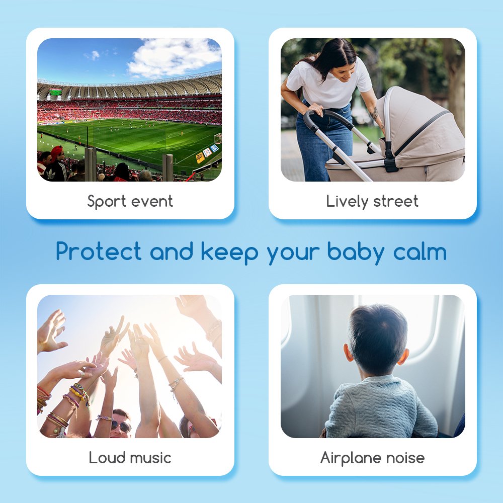 Safety Baby Earmuff Noise Cancelling Protective Soundproof Earmuffs