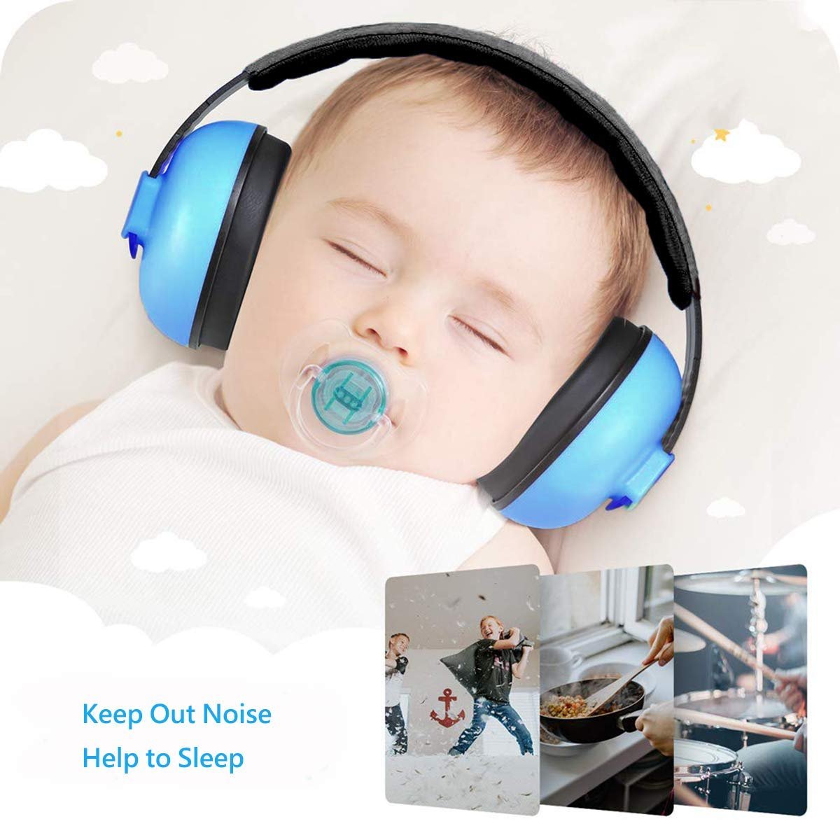 Sound Cancelling Snug Kids Earmuffs for Sleep Noise Cancelling Headphones