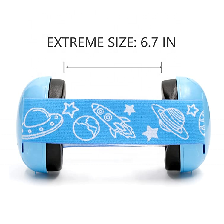 Baby Safety Hearing Protection with Anti-Slip Headband Fashion ABS Kids Children Sleeping Noise Reduction Earmuffs