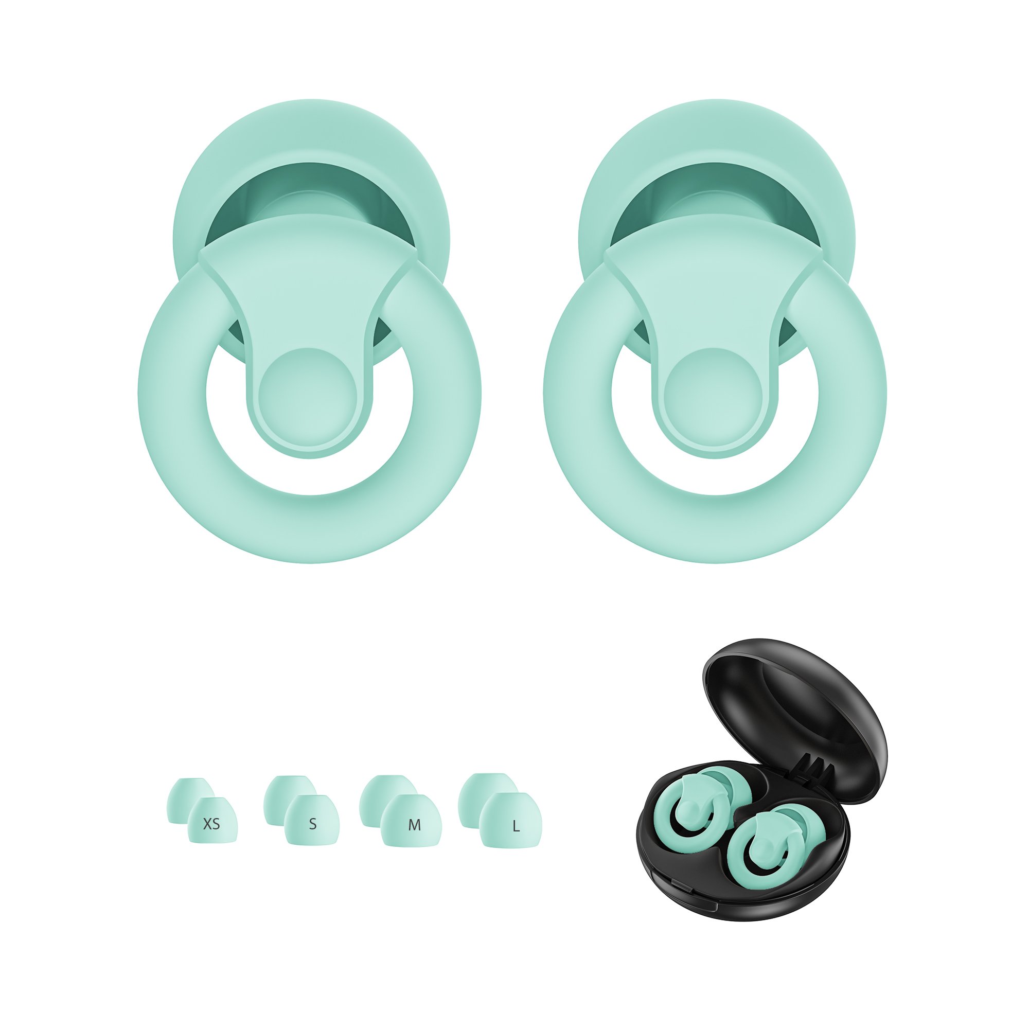 Customizable 4 sizes noise cancelling earplugs hearing protection oordopjes bulk silicone ear plugs for sleep