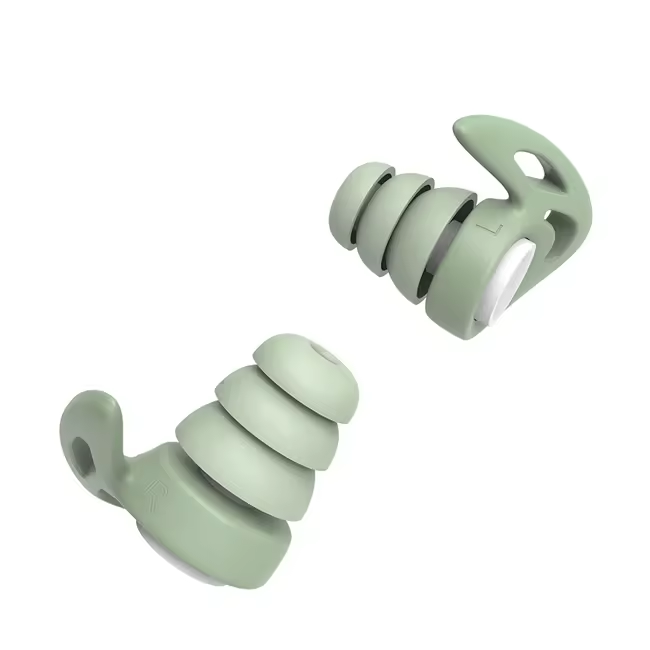 Wejump Reusable XS/S/M/L Size Flexible Hearing Protection Device Noise Reduction and Mute Earplug for Sleep for All
