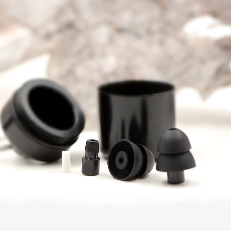 high fidelity noise reduction earplugs for light industry with a case