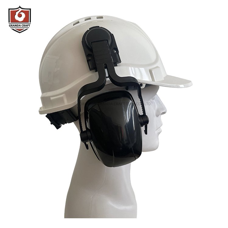 ABS Manufactured Hearing Protection Helmet Mounted Ear Cover Detachable Safety Earmuff