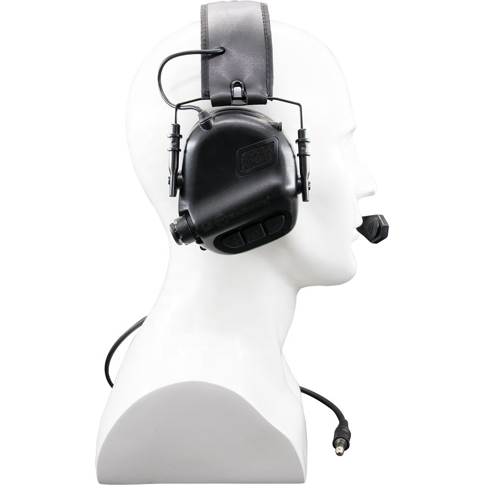 Electronic Shooting Noise Cancelling Hunting Electric Ear muffs shooting Protection Fm Earmuff with communication line