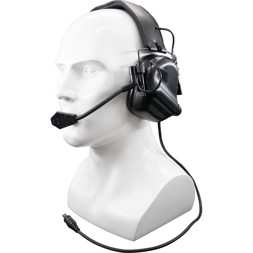 Electronic Shooting Noise Cancelling Hunting Electric Ear muffs shooting Protection Fm Earmuff with communication line