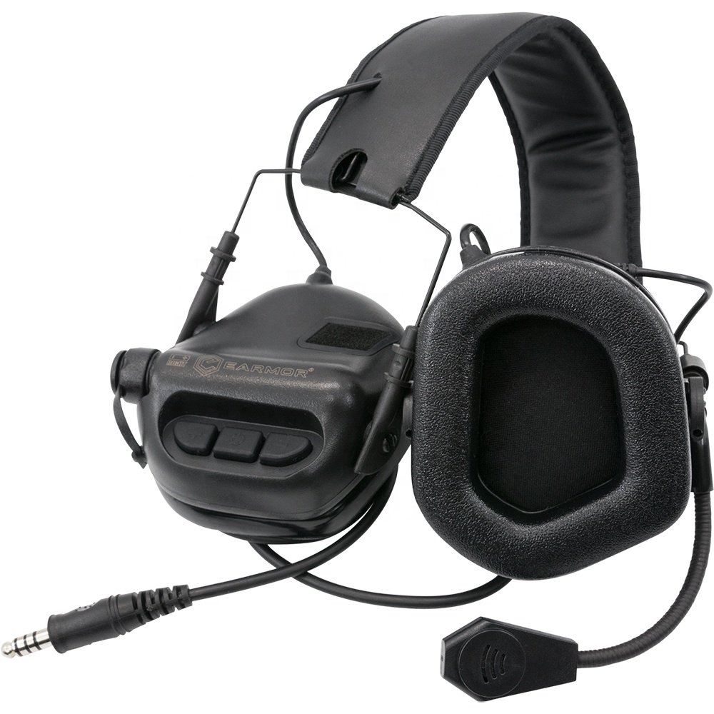 Electronic Shooting Noise Cancelling Hunting Electric Ear muffs shooting Protection Fm Earmuff with communication line