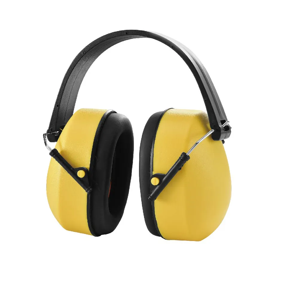 Colorful custom logo hearing protection noise reduction soundproof construction ABS folding safety ear muff