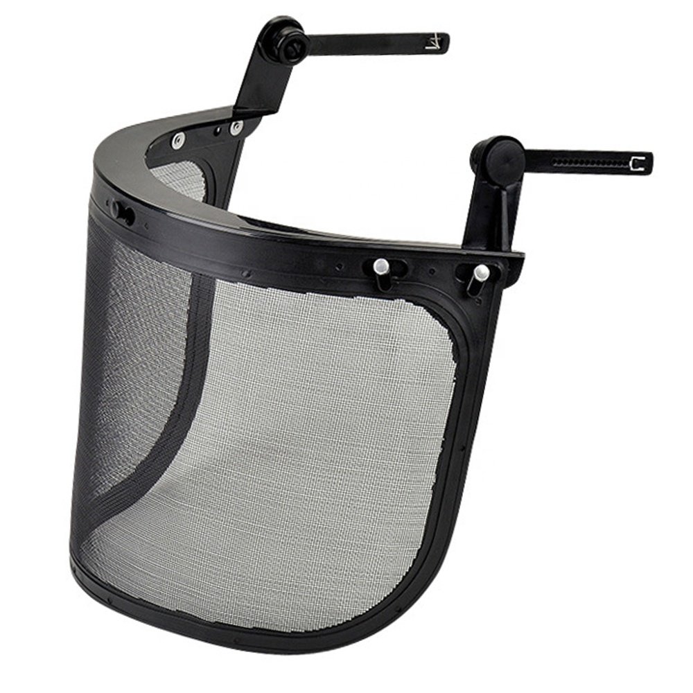 FS3015 Three-piece earmuff mesh face mask Safety hat Full protection anti-noise anti-splash Impact resistant garden helmet set