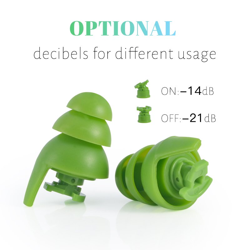 Switchable TPE Soft Comfortable Silicone Ear Plugs Shooting Ear Protection
