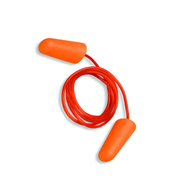 High-Quality disposable ear plugs with cord, orange, NRR 32dB, easy insertion and removal earplugs noise reduction from Vietnam