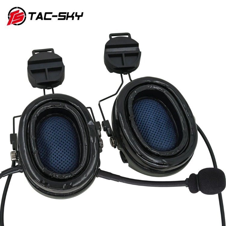 TS TAC-SKY Tactical Helmet ARC Rail Version Silicone Earmuffs Tactical Hunting Noise Reduction Pickup TCI LIBERATOR II Headset