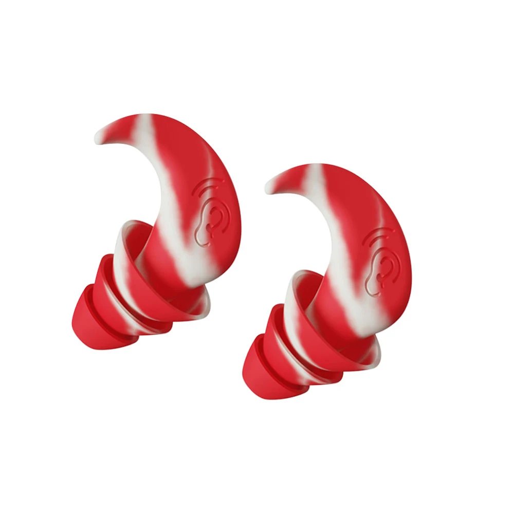 40dB NRR Noise Cancelling Ear Plugs Sleeping Focus Travel Concert Sound Blocking Noise Reduction Reusable Silicone Earplugs