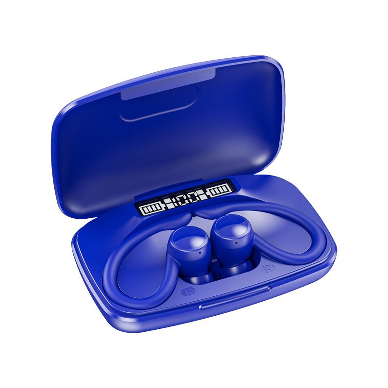 TWS True Stereo Earbuds T82 Gaming In-ear Headphones Ear Hook Sports Digital Display Wireless Headphones With Power Bank Built