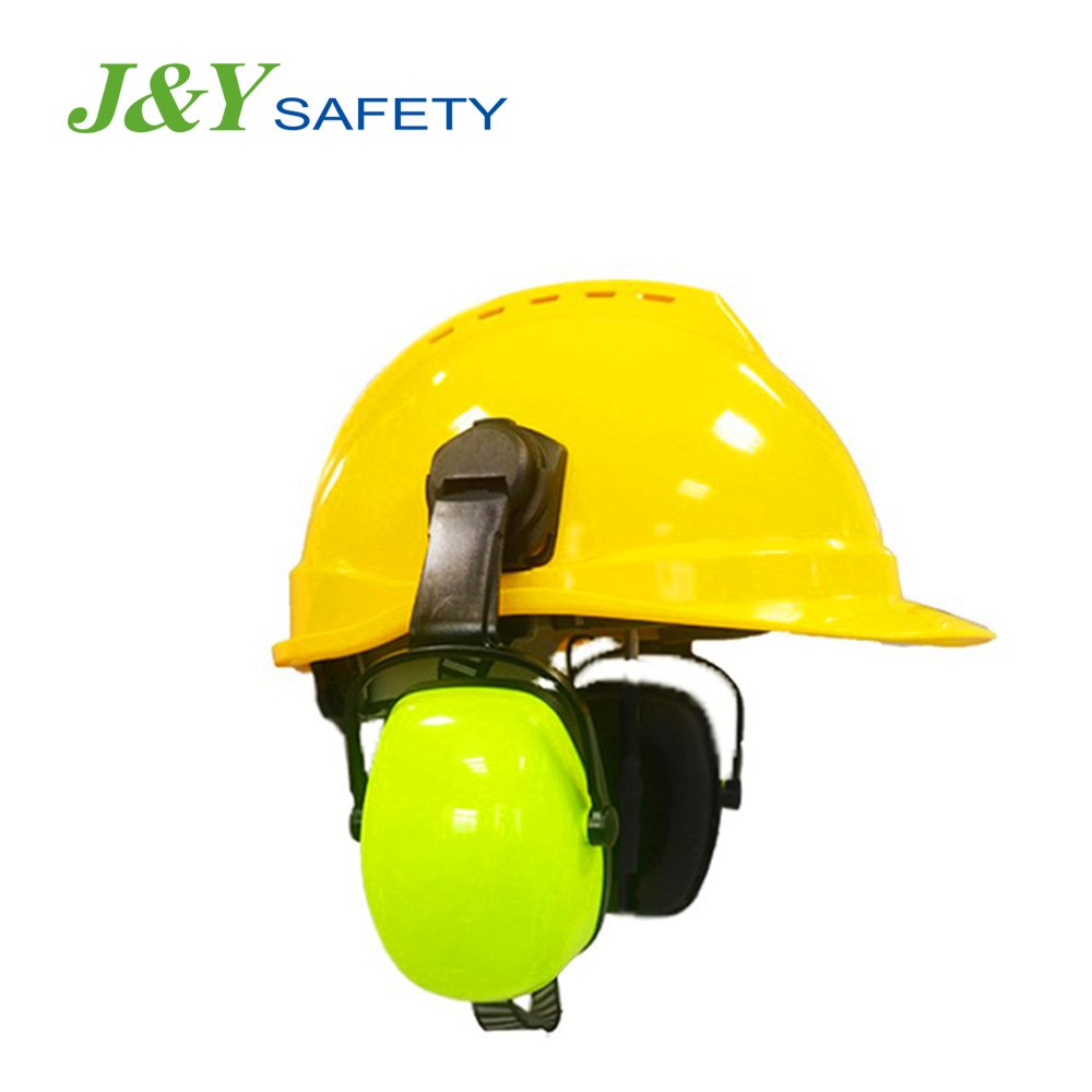 Hard Hat Mounted Ear Muffs Hearing Noise Protection Safety Earmuffs For Building Working