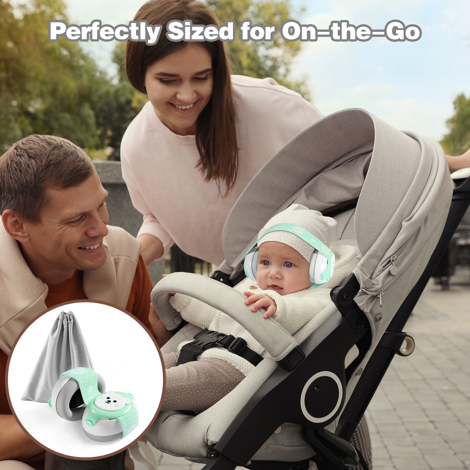 Infant Ear Protection for Babies 0-36 Months Baby Earmuffs Design Noise Cancelling Headphones for Improves Sleep