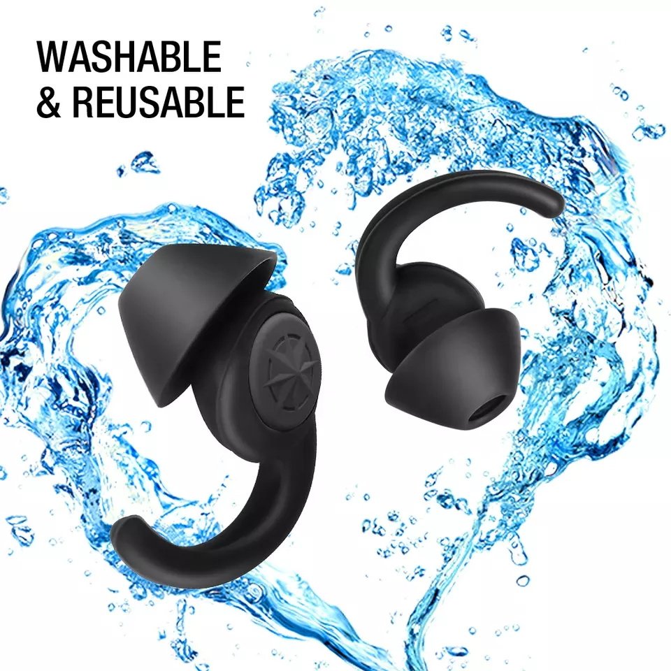 Customized Hearing Protection 33dB Earplug Soundproof Soft Reusable Noise Cancelling Silicone Earplugs for Sleep