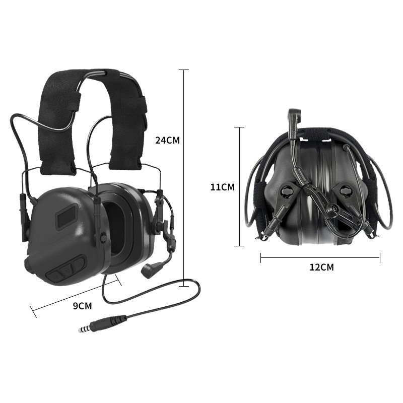 SIVI Shooter Hearing Protection Electronic Protective Earmuffs Shooting Ear Muffs Tactical Shooting Headphone with Microphone