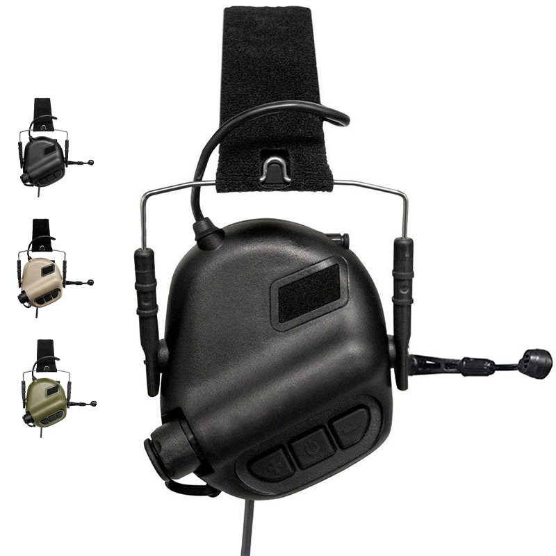 SIVI Shooter Hearing Protection Electronic Protective Earmuffs Shooting Ear Muffs Tactical Shooting Headphone with Microphone