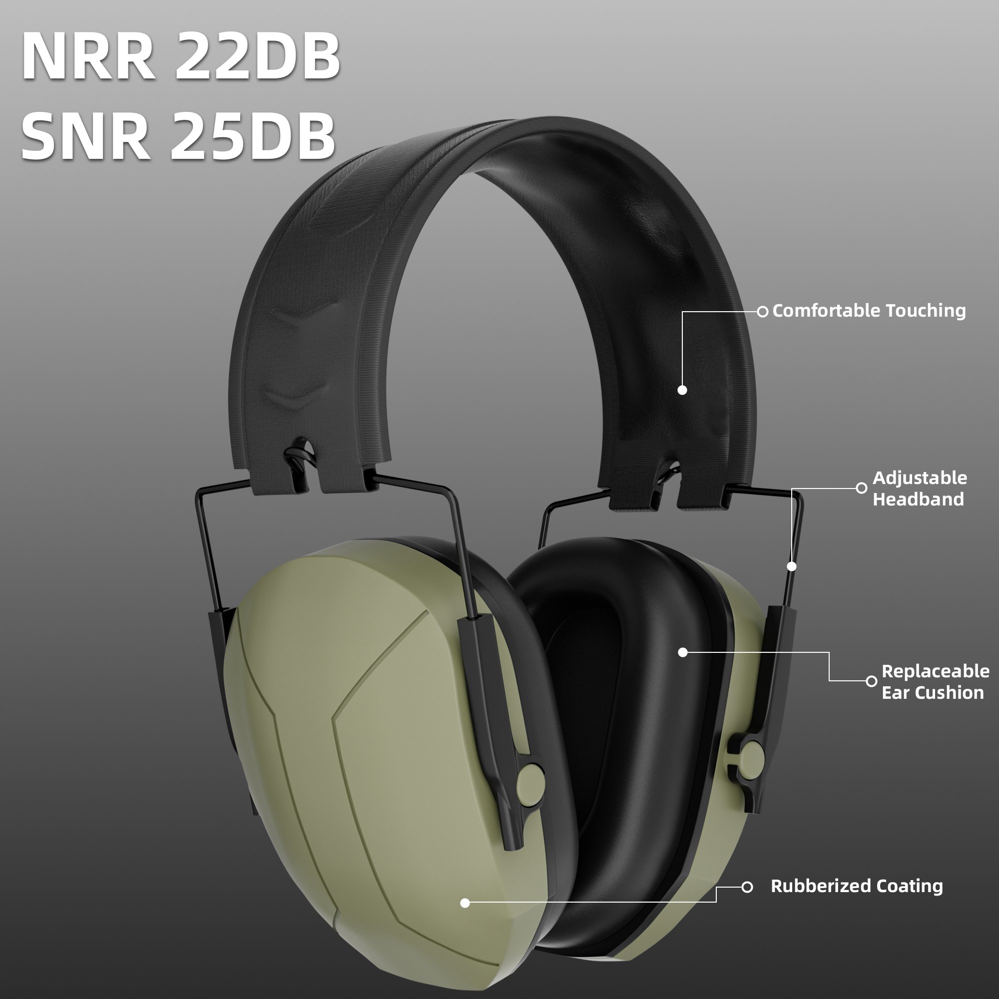 High Quality Safety Certified Hearing Protection Noise Reduction Soundproof Earmuffs Sleep Ear Muff Ear Defender