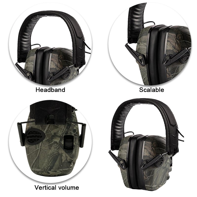 Electronic Shooting Ear Protection Earmuffs Noise Reduction Sound Amplification Hearing Protector for Gun Range and Hunting