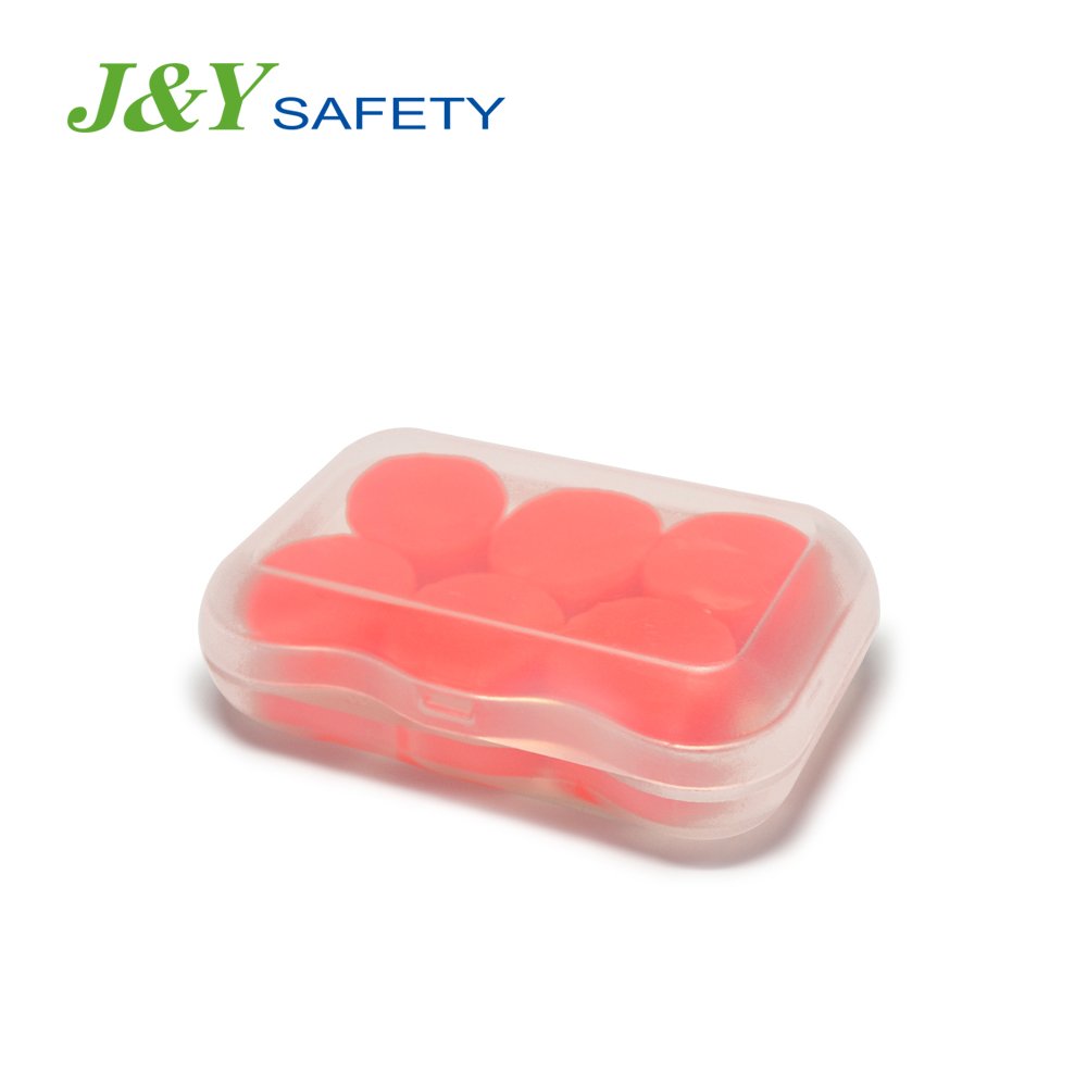 Soft Custom Molded Reusable Bathing CE Silicone Earplug Circle Ear Plug WIth Packages Case