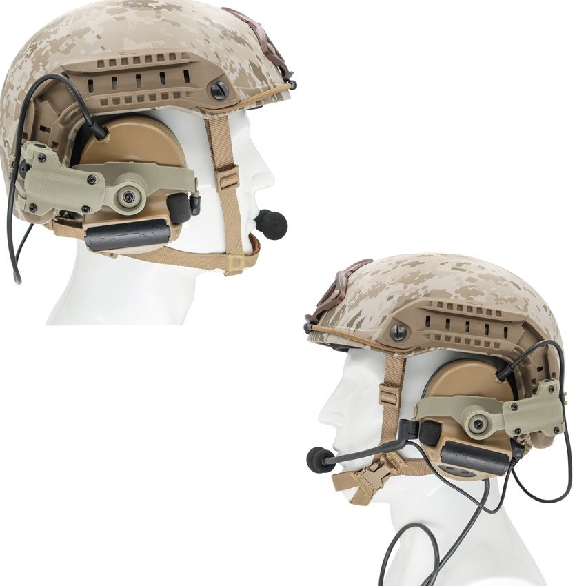 TS TAC-SKY Tactical Helmet Ops Core ARC Rail Adapter Helmet Mount is Suitable for Tactical COMTAC II COMTAC III Shooting Headset