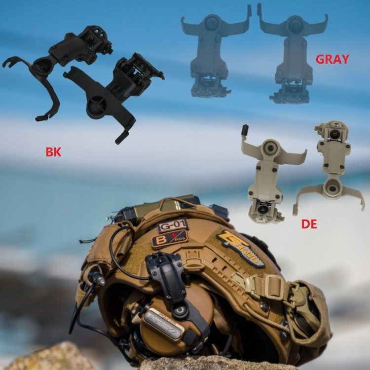TS TAC-SKY Tactical Helmet Ops Core ARC Rail Adapter Helmet Mount is Suitable for Tactical COMTAC II COMTAC III Shooting Headset