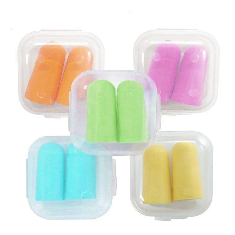 Wholesale Polyurethane Ear Plugs 38db PU Foam Earplugs for Noise Reduction Foam Ear Plugs