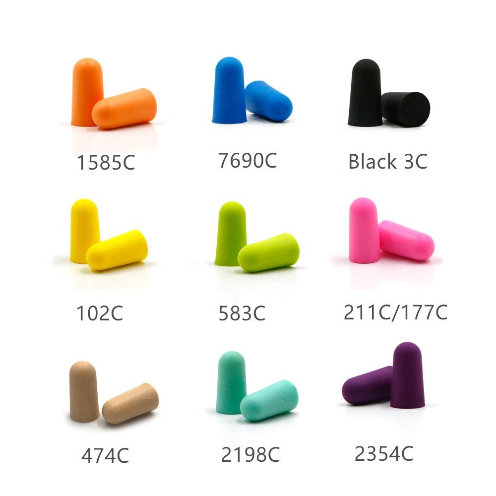 2 Pairs Per Case 38dB Hearing Protection Sleep Ear plug Disposable Foam Earplugs Noise Reduction CE EN352