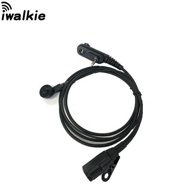 Wired Walkie Talkie Headset Mobile Phone Microphone HJ3688 Custom Head Air Duct IP67 Waterproof Digital Display In-ear