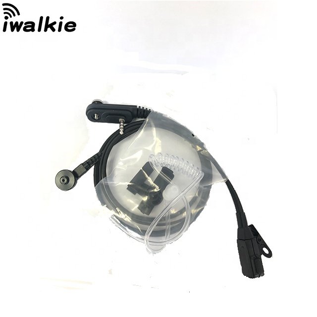 Wired Walkie Talkie Headset Mobile Phone Microphone HJ3688 Custom Head Air Duct IP67 Waterproof Digital Display In-ear