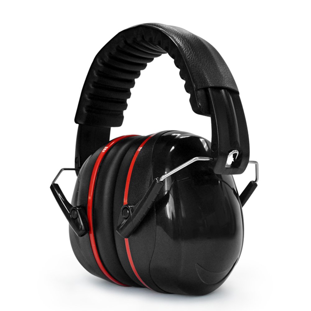 Black Adults Men Women Hearing Ear Protection 29Db Noise Reduction Safety Ear Defenders Ear Muff Earmuffs Headset