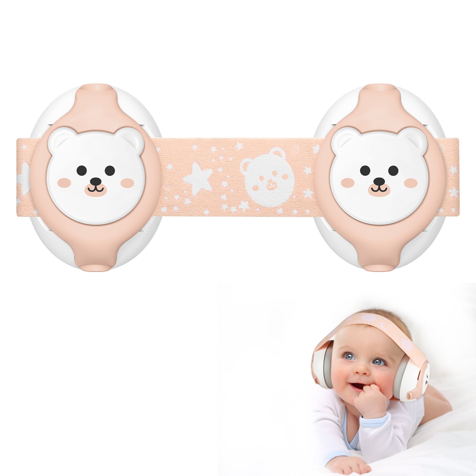Custom Ear Defenders 25dB Noise Cancelling Ear Muff Hearing Protection Safety Soft Silicone Sleeping Baby Earmuffs