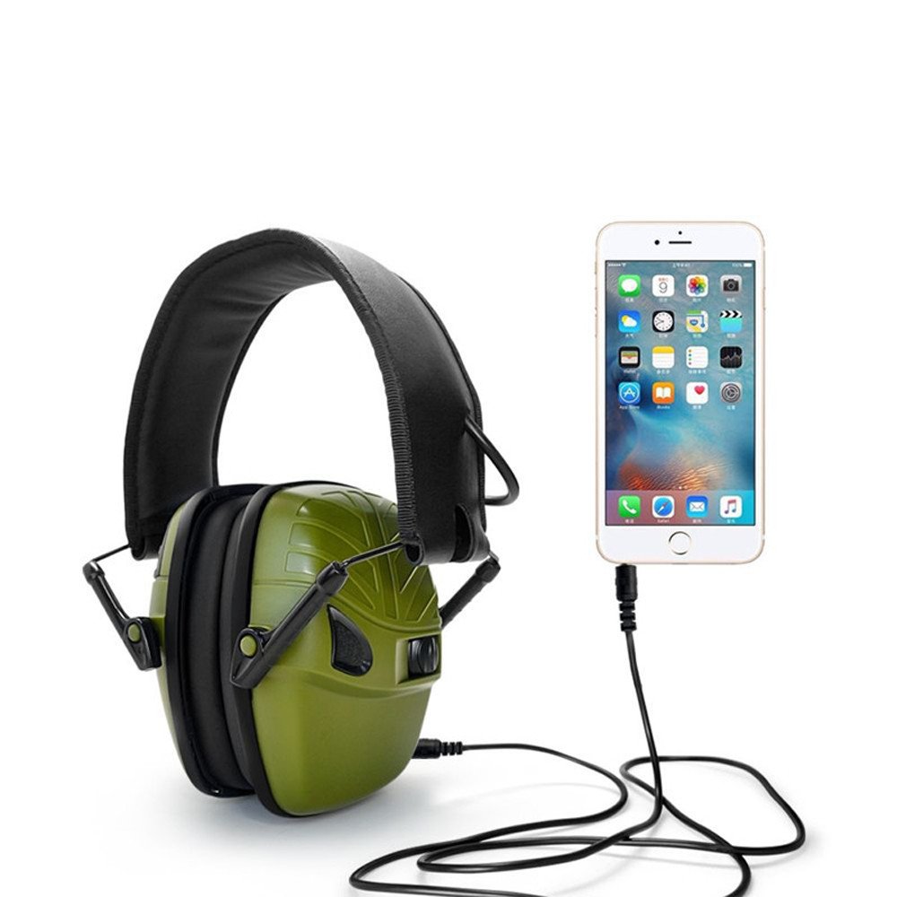 Customizable outdoor hunting tactical noise reduction electronic shooting earmuffs hearing protection headphones foldable
