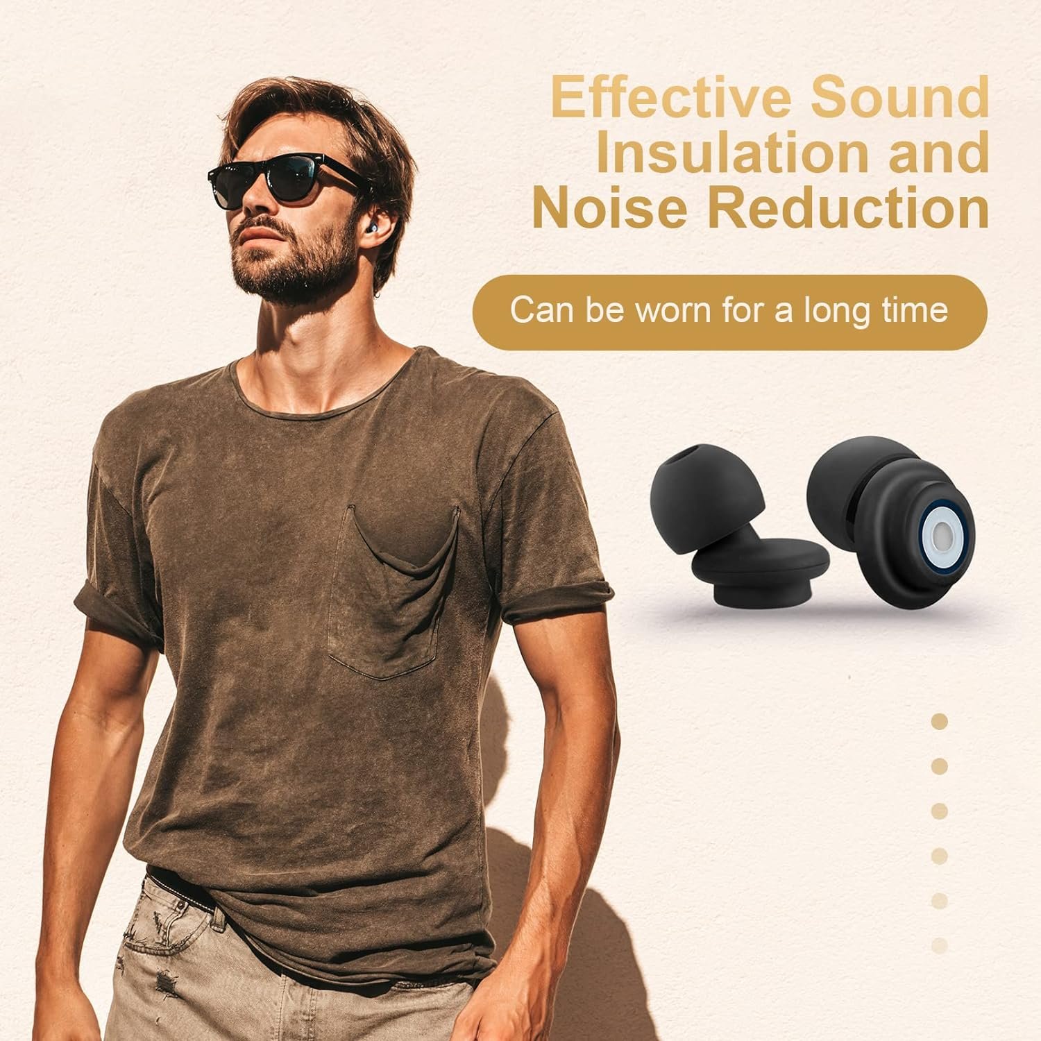 Ear Plugs for Sleeping Noise Cancelling Super Soft Reusable Hearing Protection in Flexible Silicone Sleep Ear Plugs