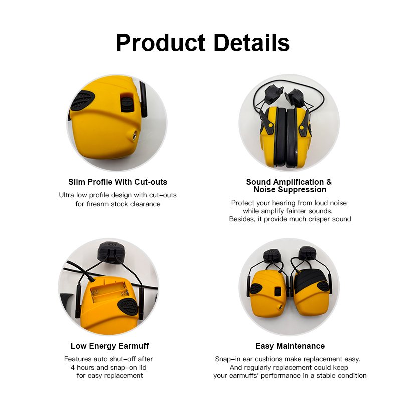 GS552P7AA-M2 Bluetooth Earmuff Shooting Electronic Ear Defenders Hearing Protection shooting protection earplugs