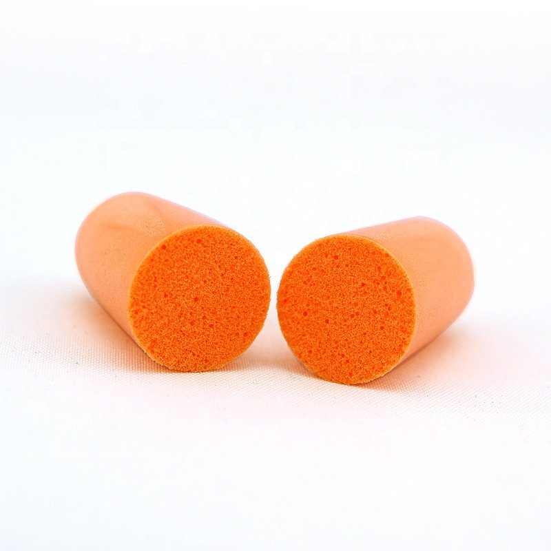 Wholesale Orange Hotel Earplugs SNR 34dB Hearing In-Ear Protection Sponge Sleeping Ear Plugs