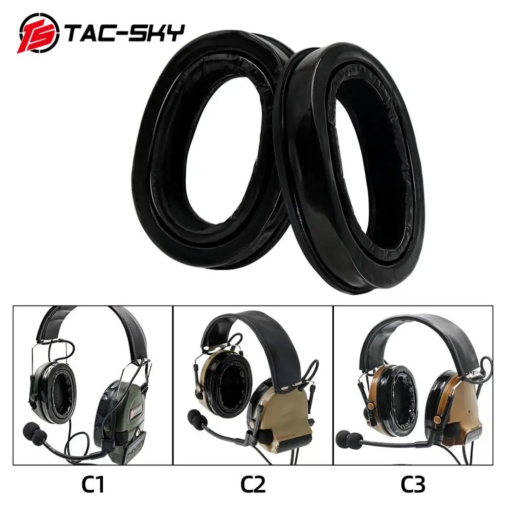 TAC-SKY Comtac Earmuffs Compatible with Peltor Comtac silicone Earmuffs Tactical headset Comtac i ii iii Tactical Earmuffs