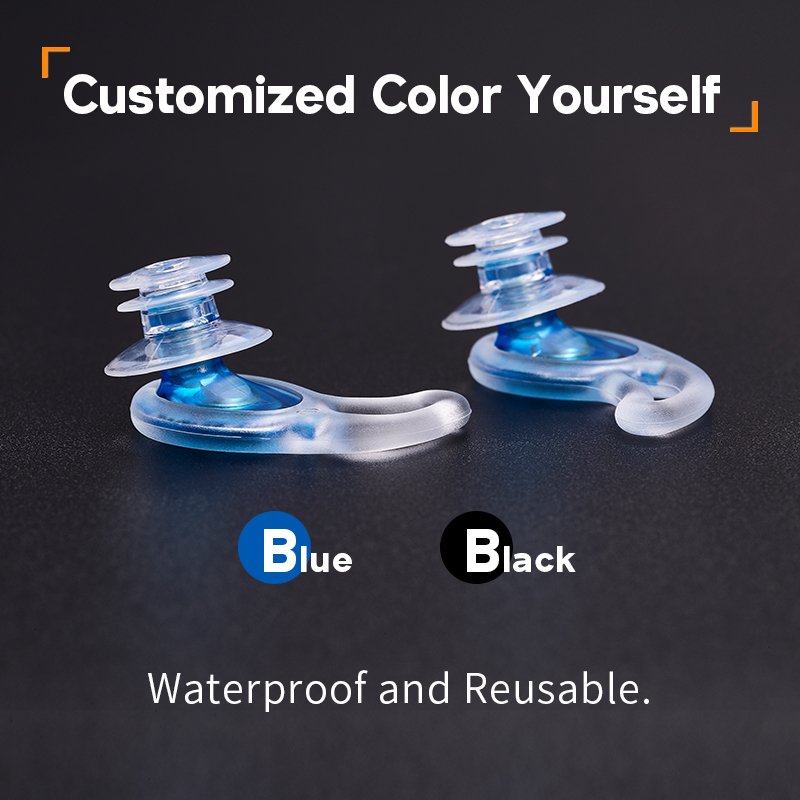 Aqua Ear Plugs for Water Sports Earplug for Safety Ear Protection Washable Ear Plugs