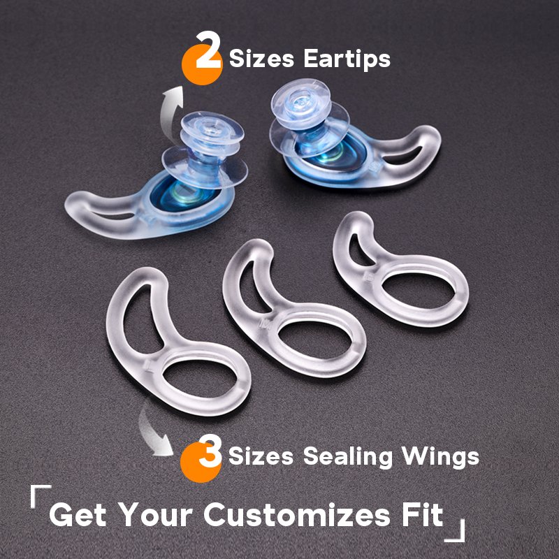 Aqua Ear Plugs for Water Sports Earplug for Safety Ear Protection Washable Ear Plugs