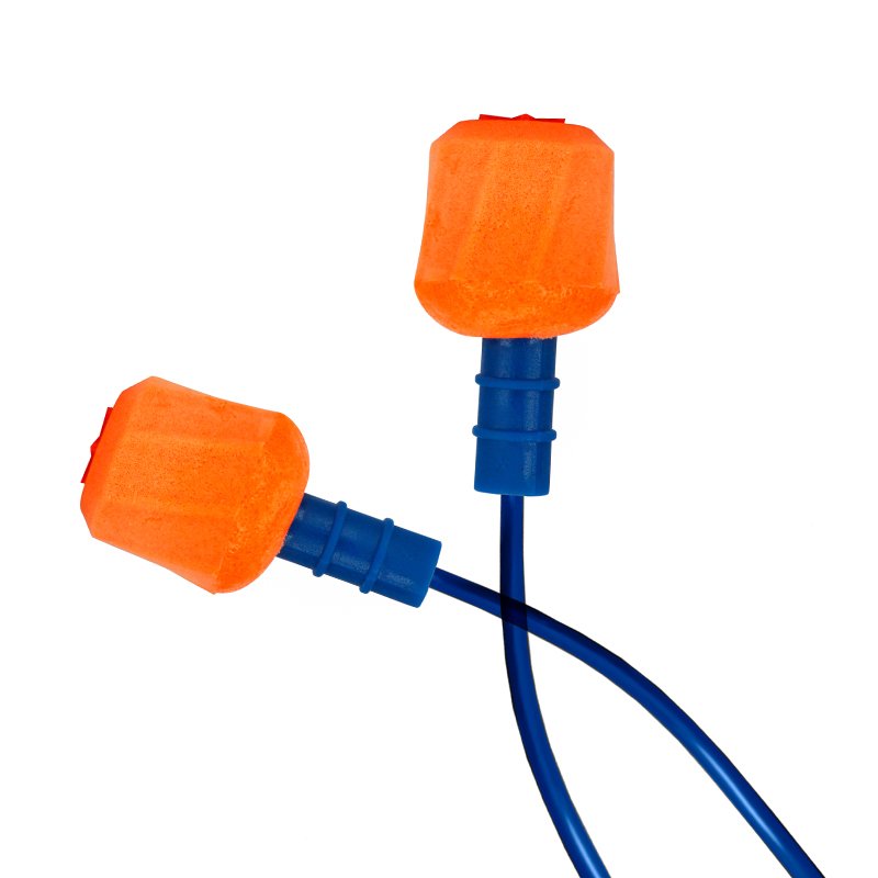 ANSI Ce Certificated Mushroom Silicone Ear Plugs Cord Hearing Protective Noise Reduction Earplugs Eye Protection Safety Feature